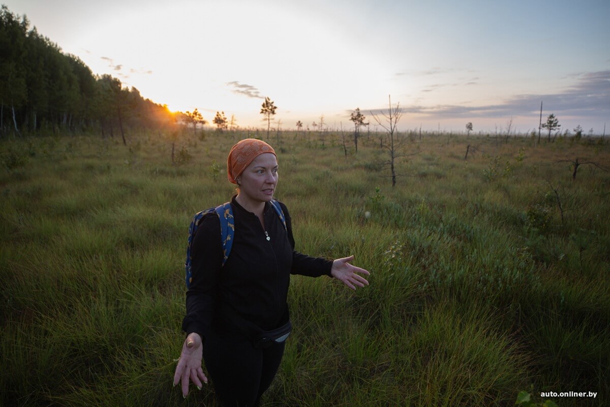 Путешествия Onliner.by с Bestune T77. Рассвет на болоте, царь-сосна и барсучьи норы. Вместе с королевой Полесья исследуем долину Припяти на FAW BESTUNE T77 Путешествия Onliner.by с Bestune T77. Рассвет на болоте, царь-сосна и барсучьи норы. Вместе с королевой Полесья исследуем долину Припяти на FAW BESTUNE T77