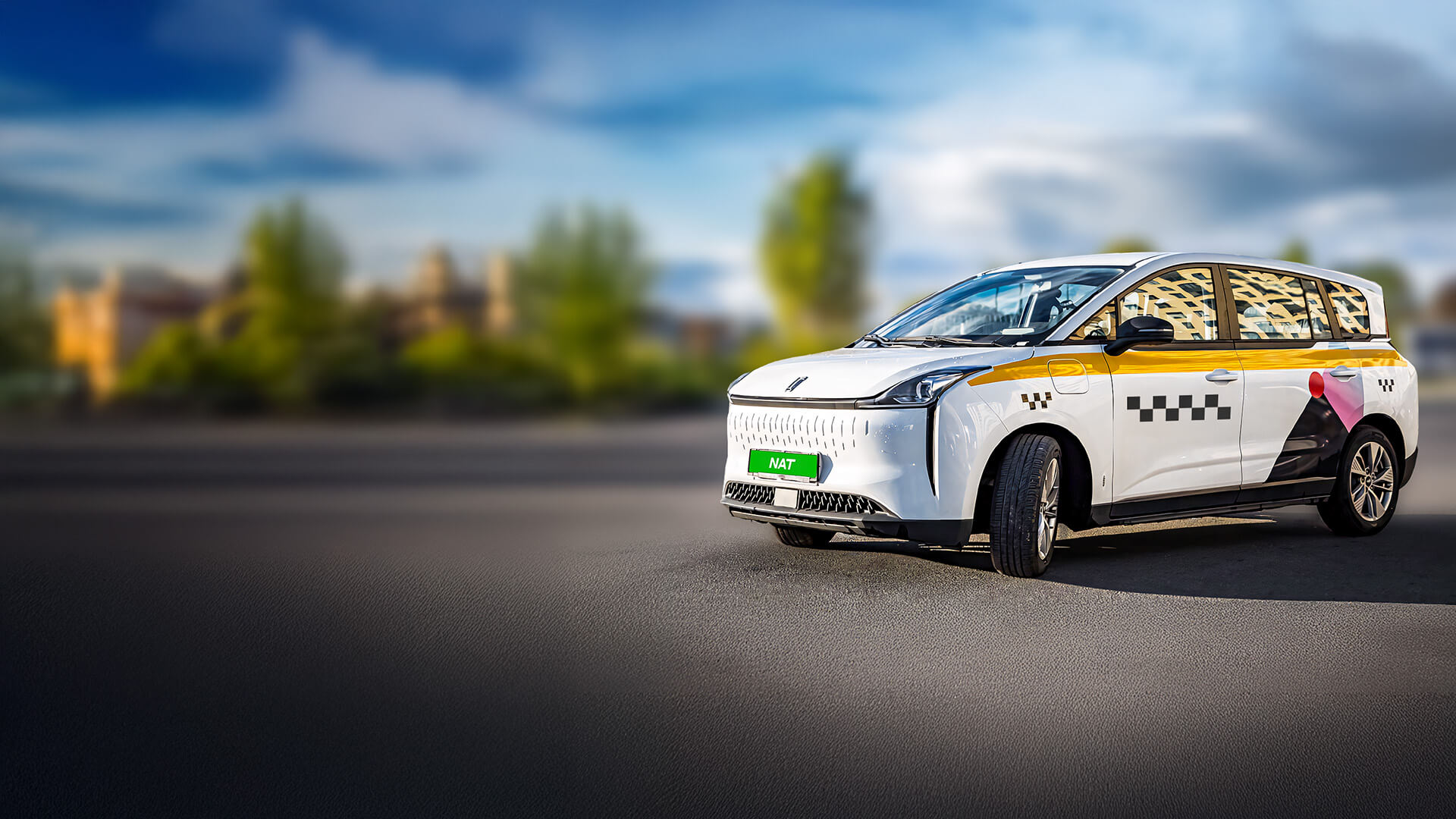 Электромобиль FAW NAT — создан для такси